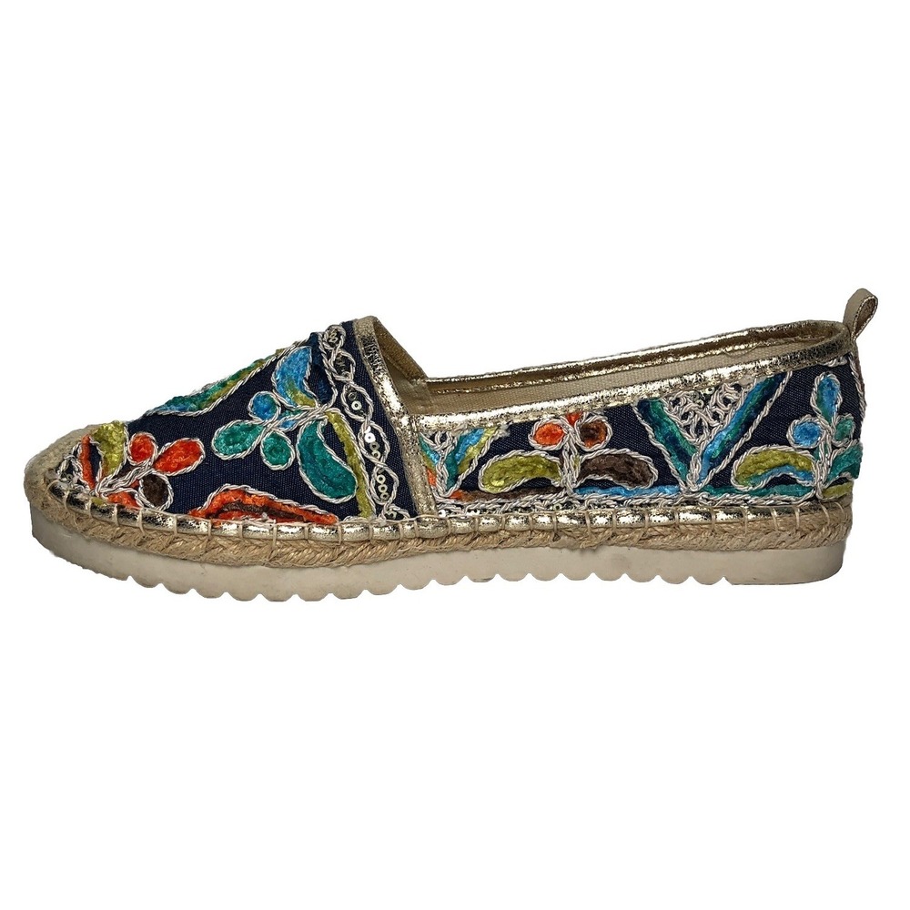 Patrizia by Spring Step Espadrille Embroidered Floral Slip On Loafer Shoes - Picture 11 of 16